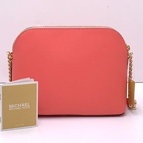 MICHAEL KORS MEDIUM DOME XCROSS XBODY GRAPEFRUIT MULTI COLOR - Picture 3 of 15